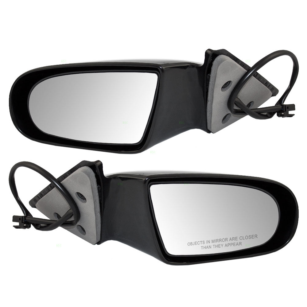 Brock Replacement Driver and Passenger Set Power Side Door Mirrors Compatible with 1995-2001 Lumina 10250889 10250888