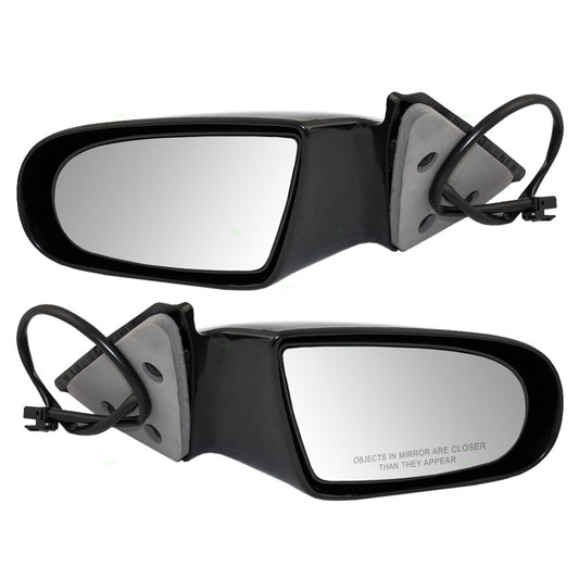 Brock Replacement Driver and Passenger Set Power Side Door Mirrors Compatible with 1995-2001 Lumina 10250889 10250888