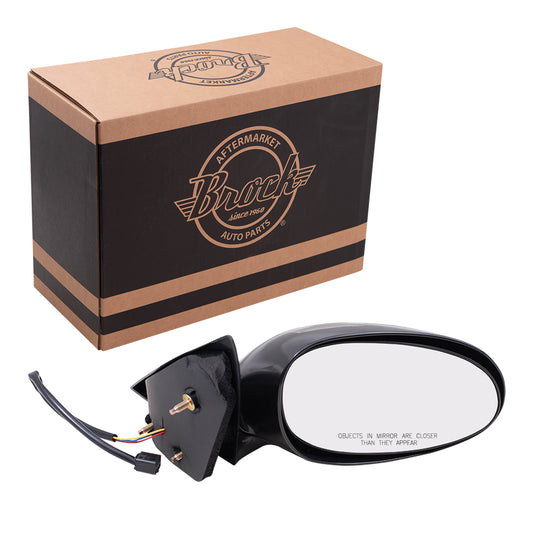 Brock Replacement Passengers Power Side Door Mirror Smooth Compatible with Century Regal Intrigue 10316956
