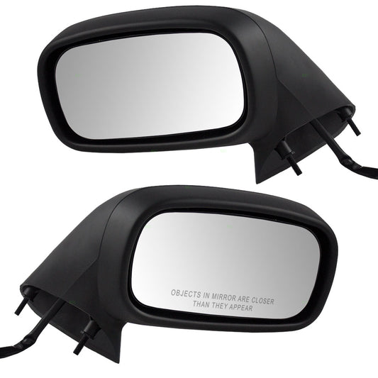 Brock Replacement Driver and Passenger Set Power Side Door Mirrors Compatible with 1992-1999 Bonneville 25615195 25615194