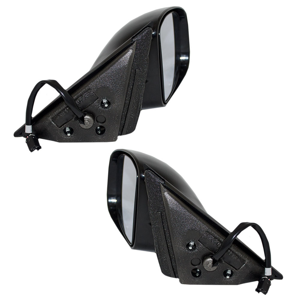 Brock Replacement Driver and Passenger Set Power Side Door Mirrors Compatible with 1997-2003 Grand Prix 10312053 10312052