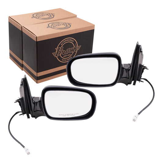 Brock Replacement Set Power Side Door Mirrors Compatible with Venture Relay Silhouette Montana/SV6 Trans Sport Uplander Van