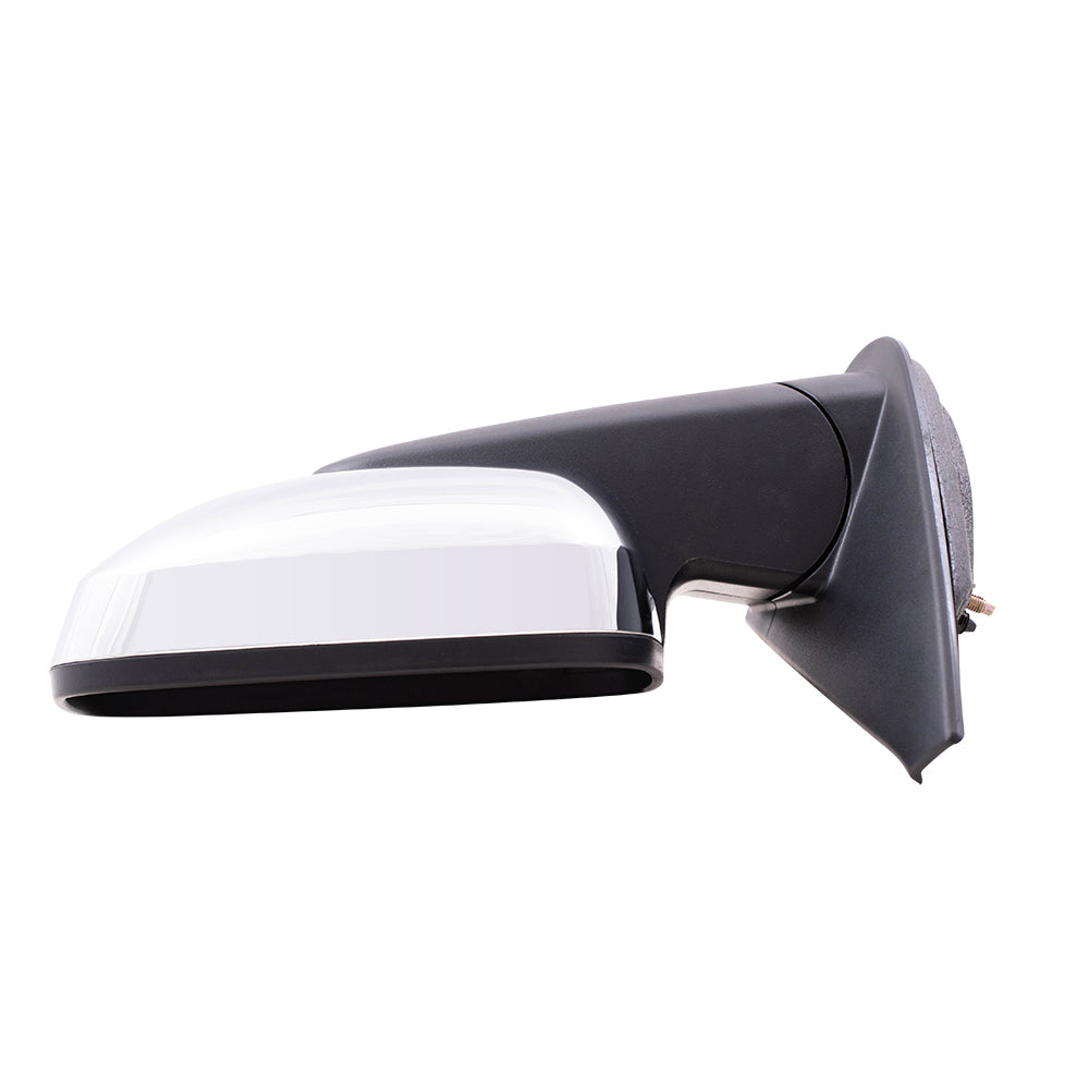 Brock Replacement Driver and Passenger Set Power Side Door Mirrors Bright Chrome Covers Compatible with 2006 2011 HHR 20923831 20923830