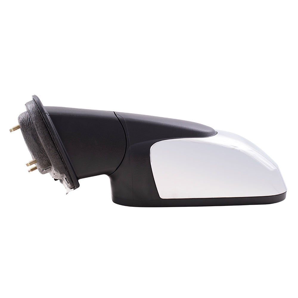 Brock Replacement Driver and Passenger Set Power Side Door Mirrors Bright Chrome Covers Compatible with 2006 2011 HHR 20923831 20923830
