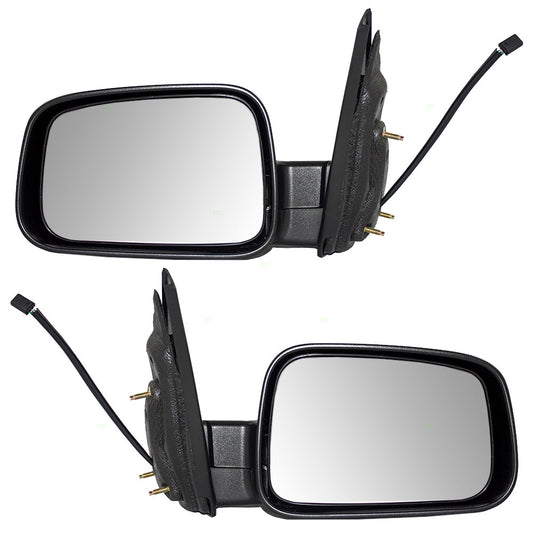 Brock Replacement Driver and Passenger Set Power Side Door Mirrors with Textured Covers Compatible with 2006-2011 HHR 20923833 20923832
