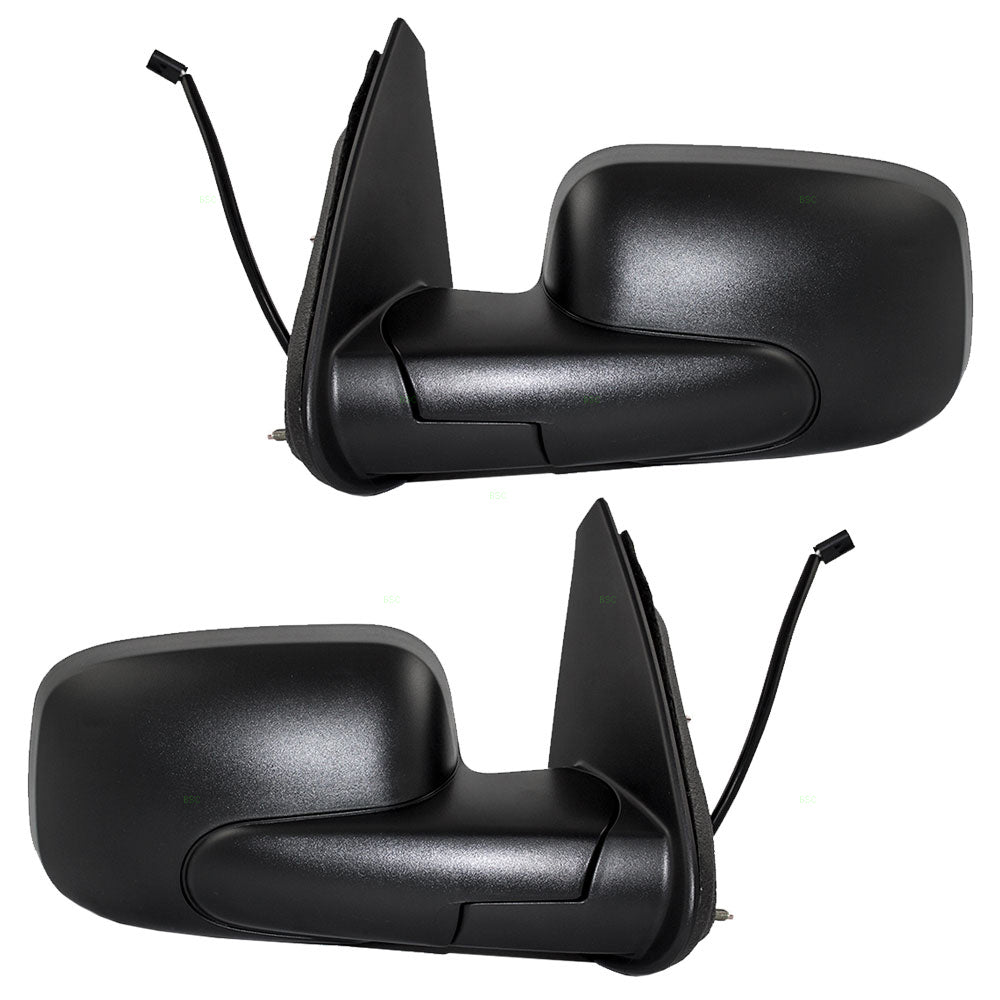 Brock Replacement Driver and Passenger Set Power Side Door Mirrors with Textured Covers Compatible with 2006-2011 HHR 20923833 20923832