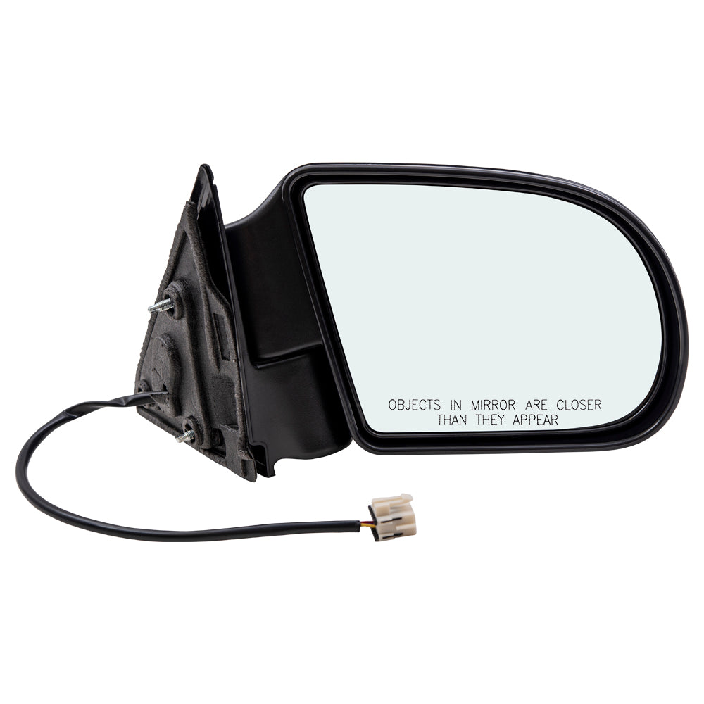 Brock Replacement Driver and Passenger Set Power Side Door Mirrors with Plastic Base Compatible with Blazer Jimmy Bravada Envoy S10 Pickup Sonoma