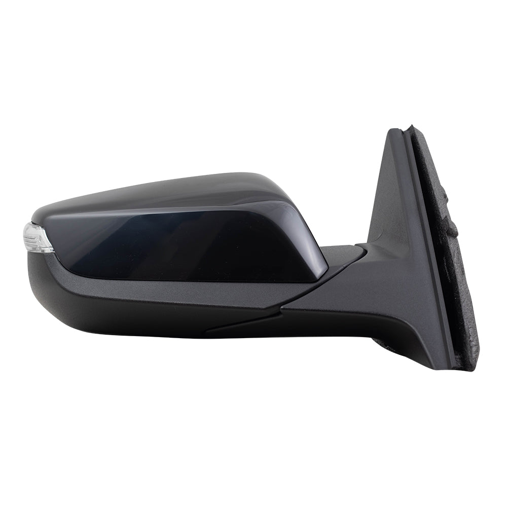 Brock Replacement Set Power Side Door Mirrors Heated Signal Compatible with 2016-2019 Malibu