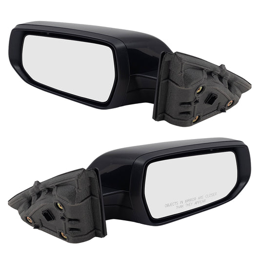 Brock Replacement Set Power Side Door Mirrors Heated Signal Memory Compatible with 2016-2019 Malibu