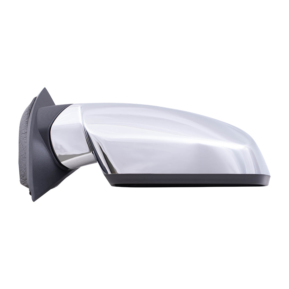 Brock Replacement Passenger Chrome Power Heated Mirror Compatible with 2015-2017 Equinox Terrain 23467321