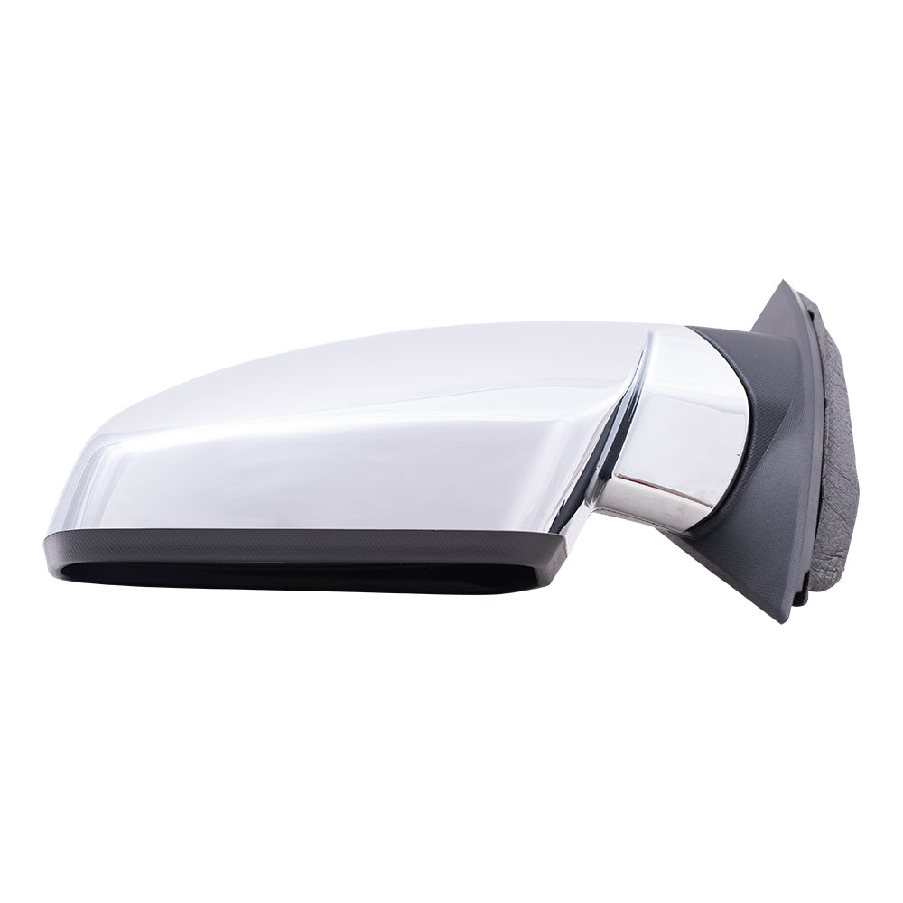 Brock Replacement Chrome Driver Power Heated Memory Blind Spot Detection Mirror Compatible with 2015-2017 Terrain 23219861
