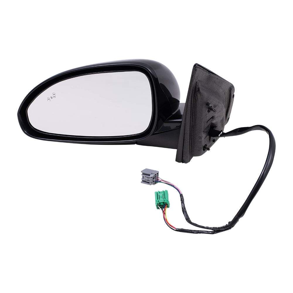 Brock Replacement Driver's Power Mirror Manual Folding Heated w/ Signal BSD Memory Compatible with 13-17 Enclave 22823953