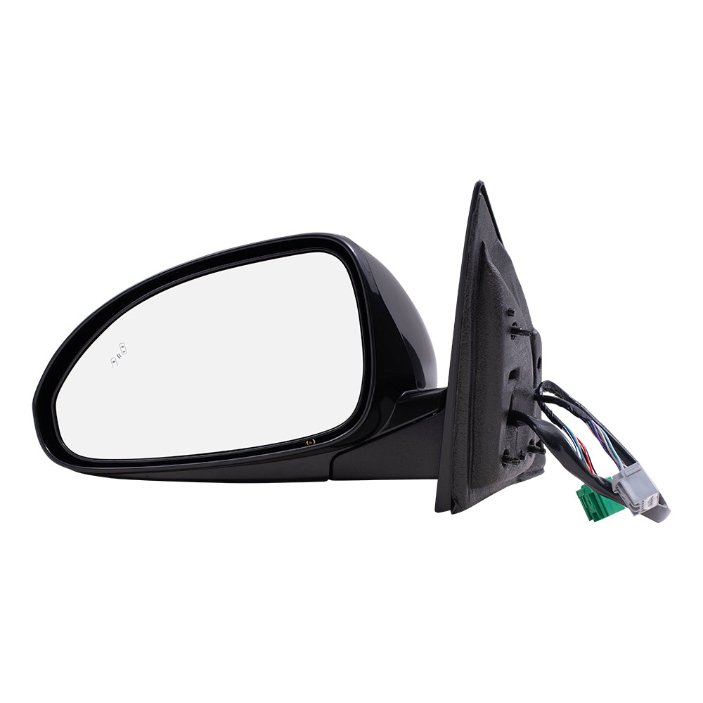 Brock Replacement Driver's and Passenger's Power Mirror Power Folding Heated w/ Signal BSD Memory Compatible with 13-17 Enclave