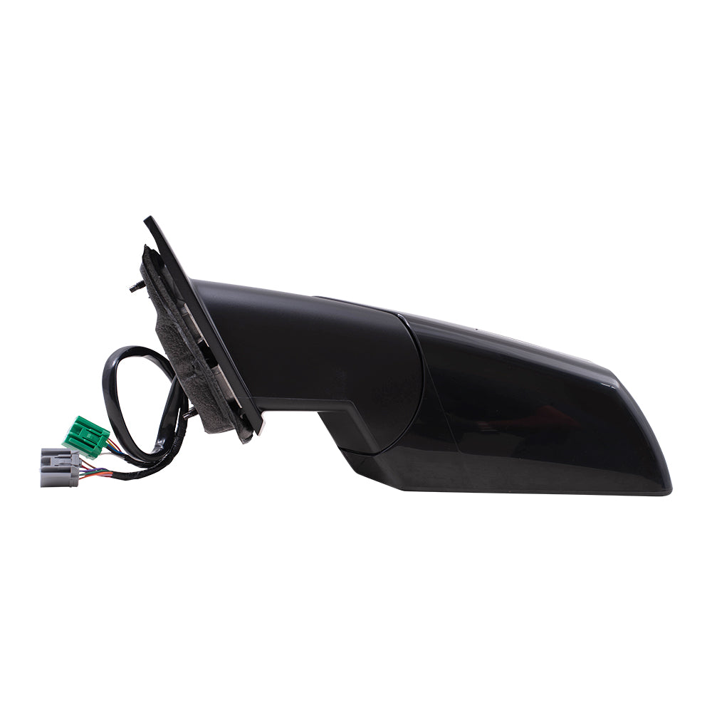 Brock Replacement Driver Side Power Mirror Paint to Match Black with Heat-Signal-Memory-Power Folding-Blind Spot Detection without Auto Dim Compatible with 13-17 Chevy Traverse