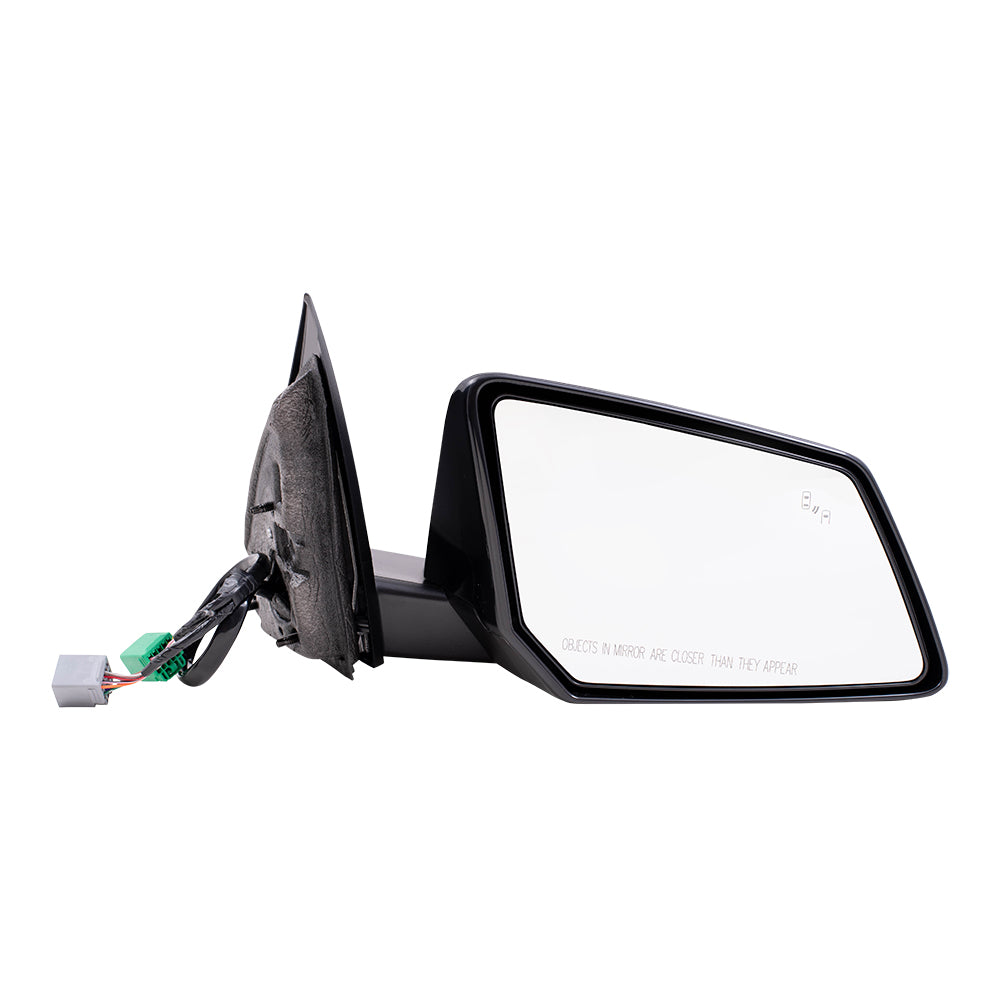 Brock Replacement Passenger Side Power Mirror Paint to Match Black with Heat-Signal-Memory-Power Folding-Blind Spot Detection without Auto Dim Compatible with 13-17 Chevy Traverse