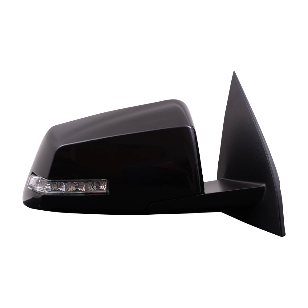 Brock Replacement Passenger Side Power Mirror Paint to Match Black with Heat-Signal-Memory-Power Folding-Blind Spot Detection without Auto Dim Compatible with 13-17 Chevy Traverse