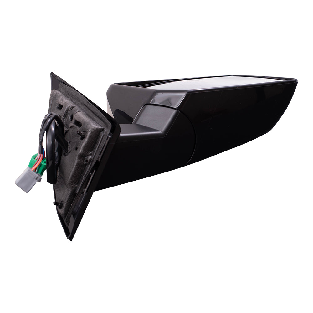 Brock Replacement Passenger Side Power Mirror Paint to Match Black with Heat-Signal-Memory-Power Folding-Blind Spot Detection without Auto Dim Compatible with 13-17 Chevy Traverse