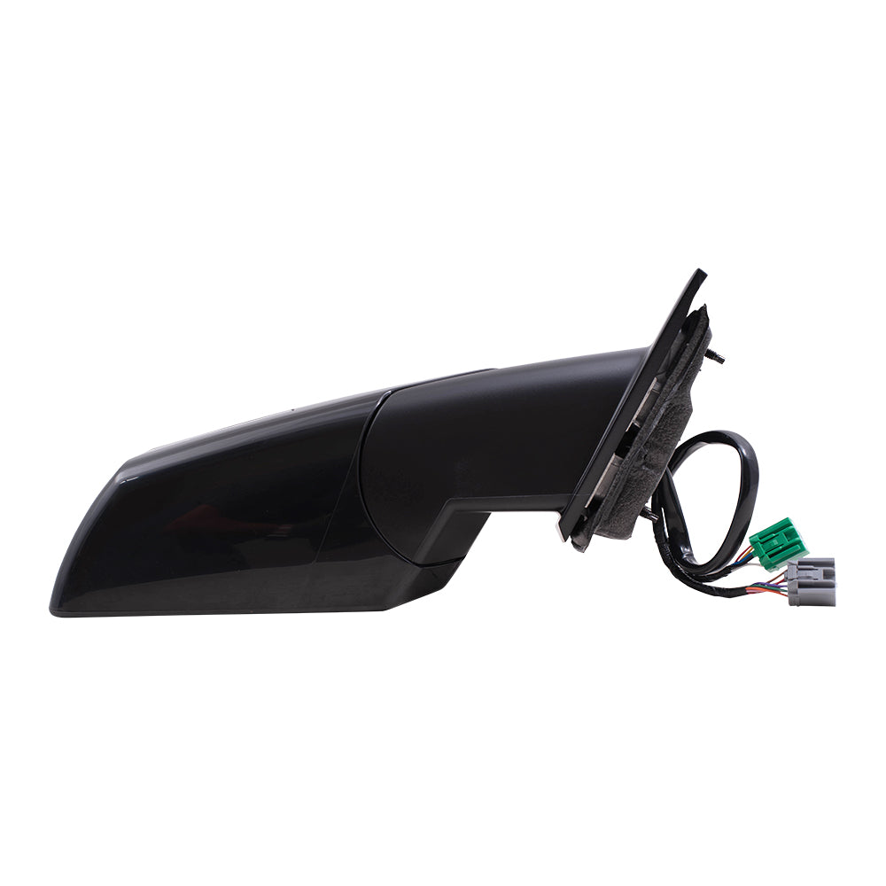 Brock Replacement Passenger Side Power Mirror Paint to Match Black with Heat-Signal-Memory-Power Folding-Blind Spot Detection without Auto Dim Compatible with 13-17 Chevy Traverse
