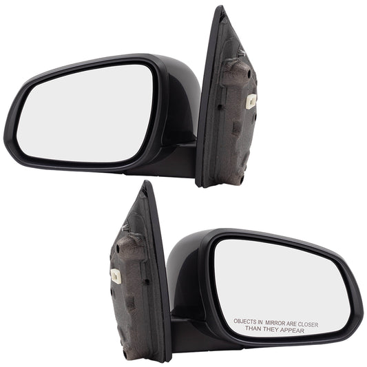Brock Replacement Set Power Side Door Mirrors Heated Compatible with 2016 Spark LT