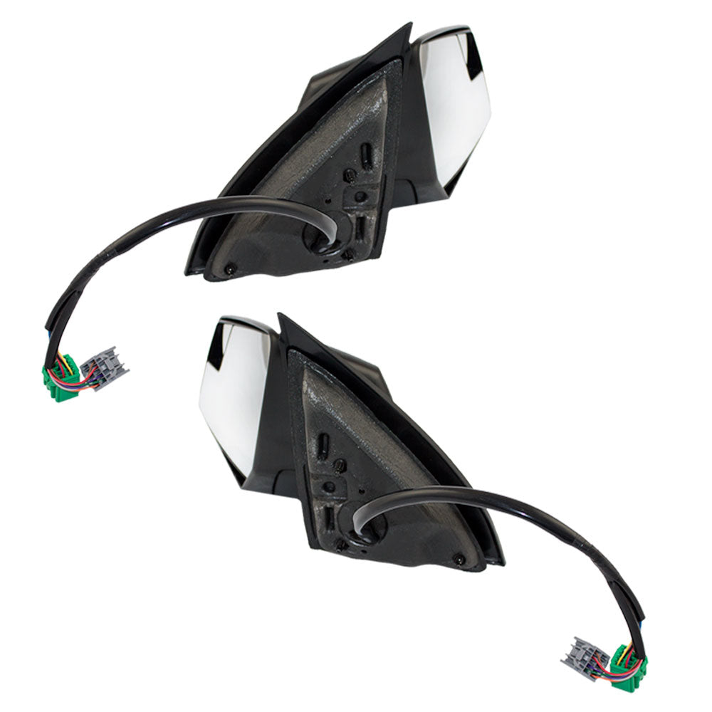 Brock Replacement Set Power Side Doors Mirrors Heated Memory Signal Spotter Glass Power Folding Compatible with Acadia Outlook Traverse