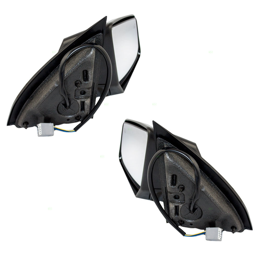 Brock Replacement Driver and Passenger Set Power Side Door Mirrors Heated Ready-to-Paint Compatible with Outlook Acadia Traverse 25894453 25894454