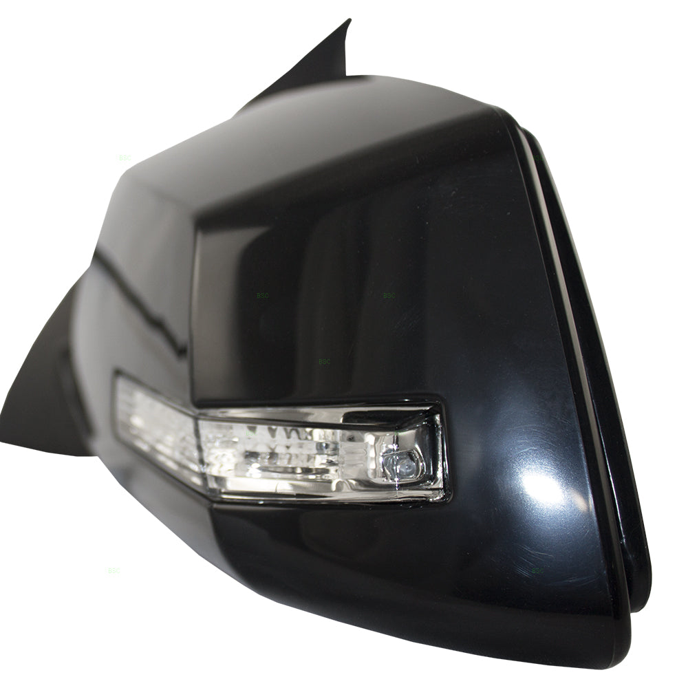 Brock Replacement Set Power Side Door Mirrors Heated Signal w/ Blind Spot Glass Compatible with Traverse Acadia Outlook