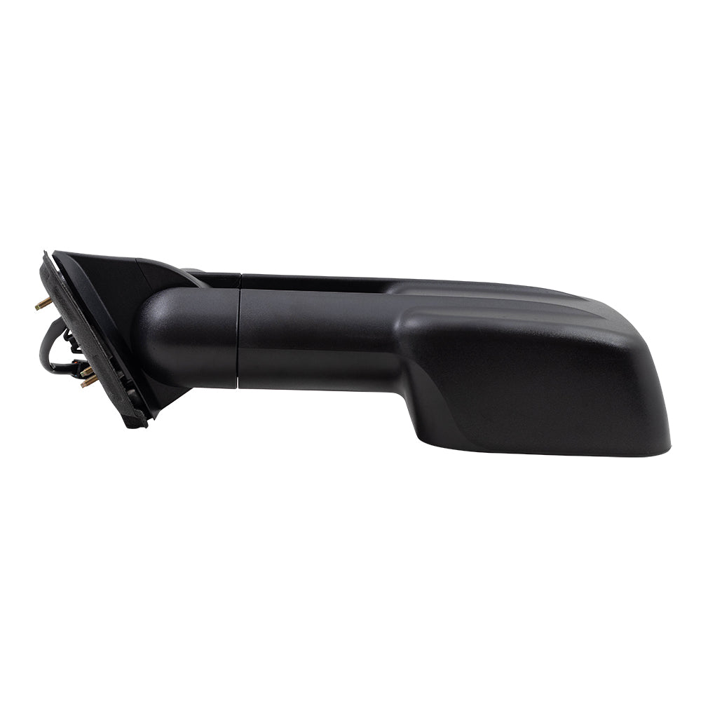 Brock Replacement Driver Power Performance Upgrade Tow Mirror Heated Manual Telescopic Tow Arms Compatible with 1999-2002 Silverado Sierra Pickup Truck