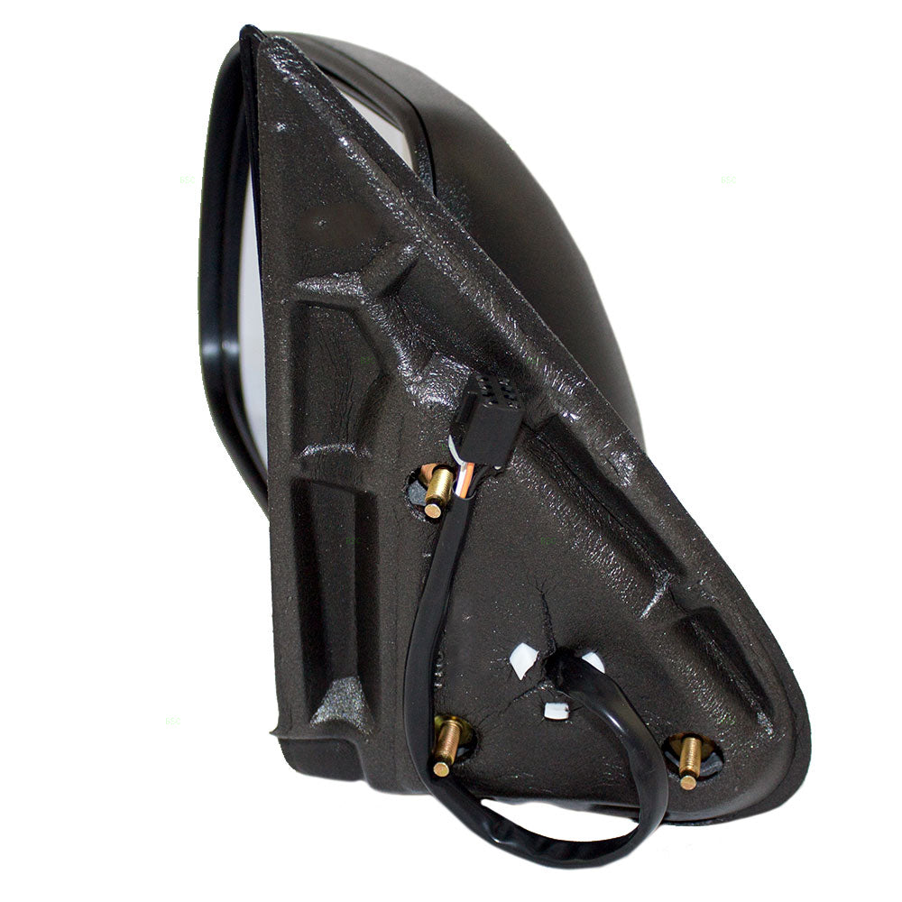 Brock Replacement Driver Power Side Door Mirror Heated Chrome Cap Compatible with 1999-2002 Silverado Sierra Pickup Truck