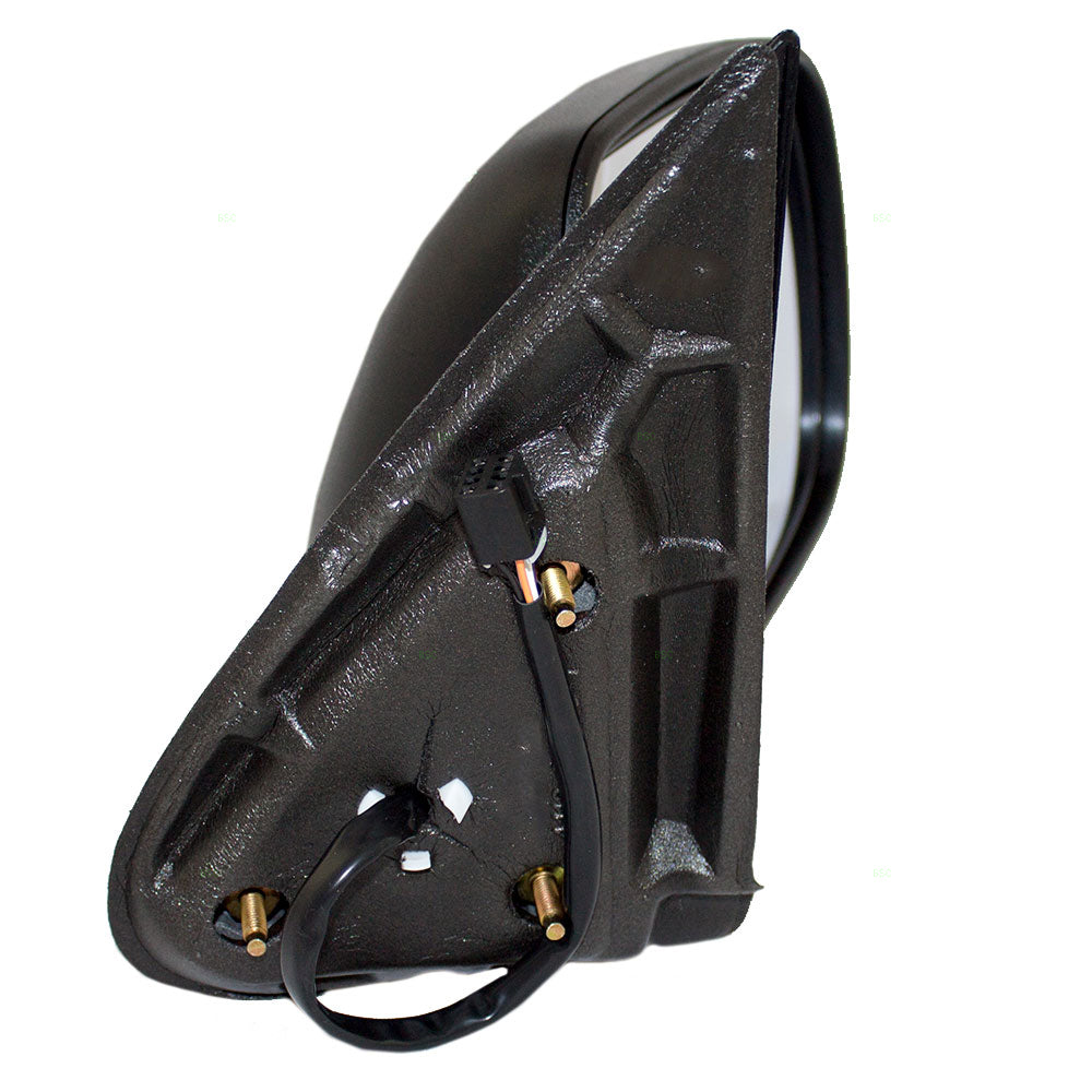 Brock Replacement Passenger Power Side Door Mirror Heated Chrome Cap Compatible with 1999-2002 Silverado Sierra Pickup Truck
