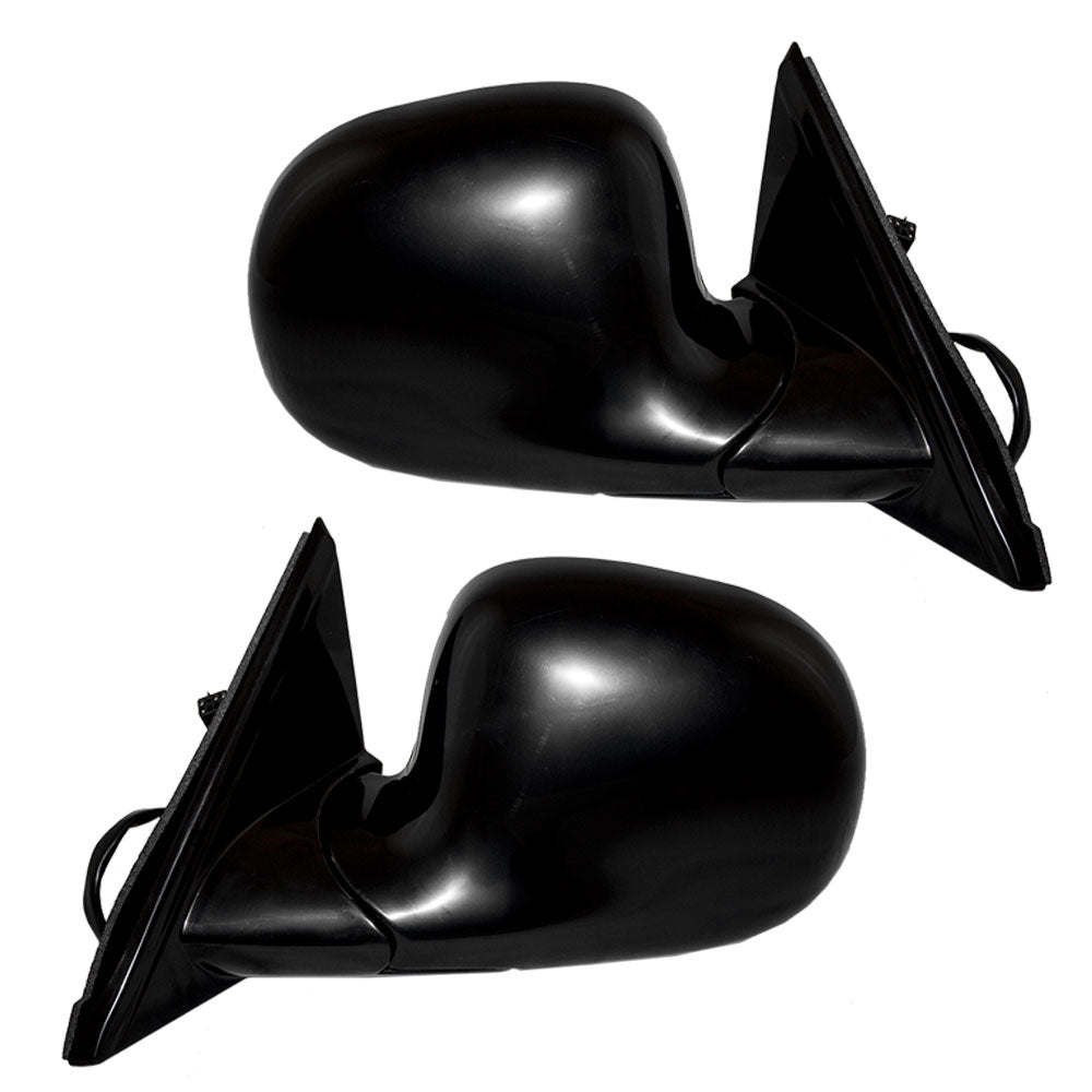 Brock Replacement Set Power Side Door Mirrors Heated Compatible with 1998 Blazer Jimmy Envoy Bravada S10 Sonoma Pickup