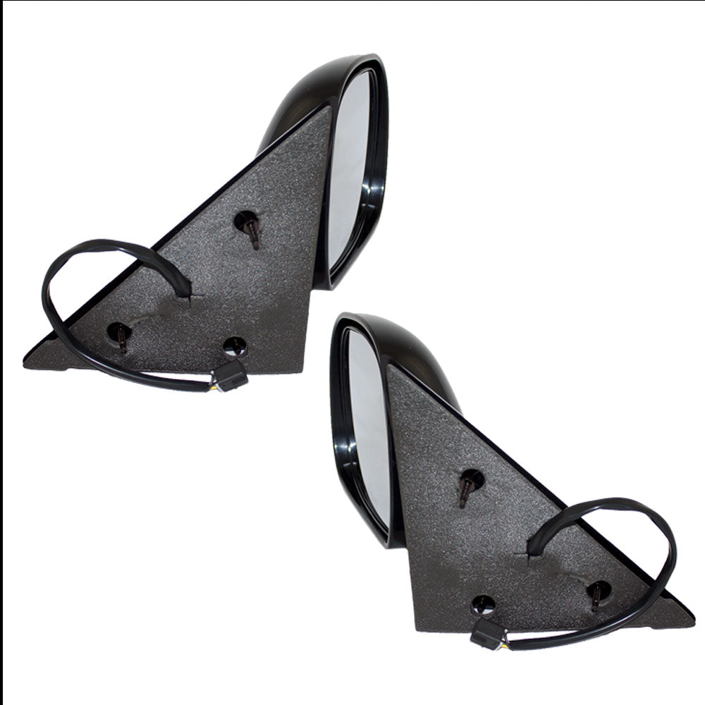 Brock Replacement Set Power Side Door Mirrors Heated Compatible with 1998 Blazer Jimmy Envoy Bravada S10 Sonoma Pickup
