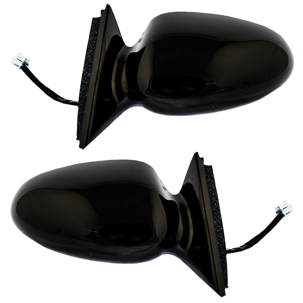 Brock Replacement Driver and Passenger Set Power Side Door Mirrors Heated Ready-to-Paint Compatible with 2000-2007 Monte Carlo 10319386 10319385