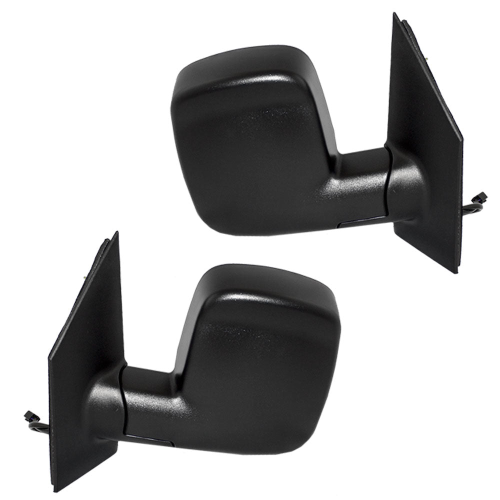 Brock Replacement Driver and Passenger Set Power Side Door Mirrors Heated Compatible with 2003-2007 Express Savana Van 15937984 15937981