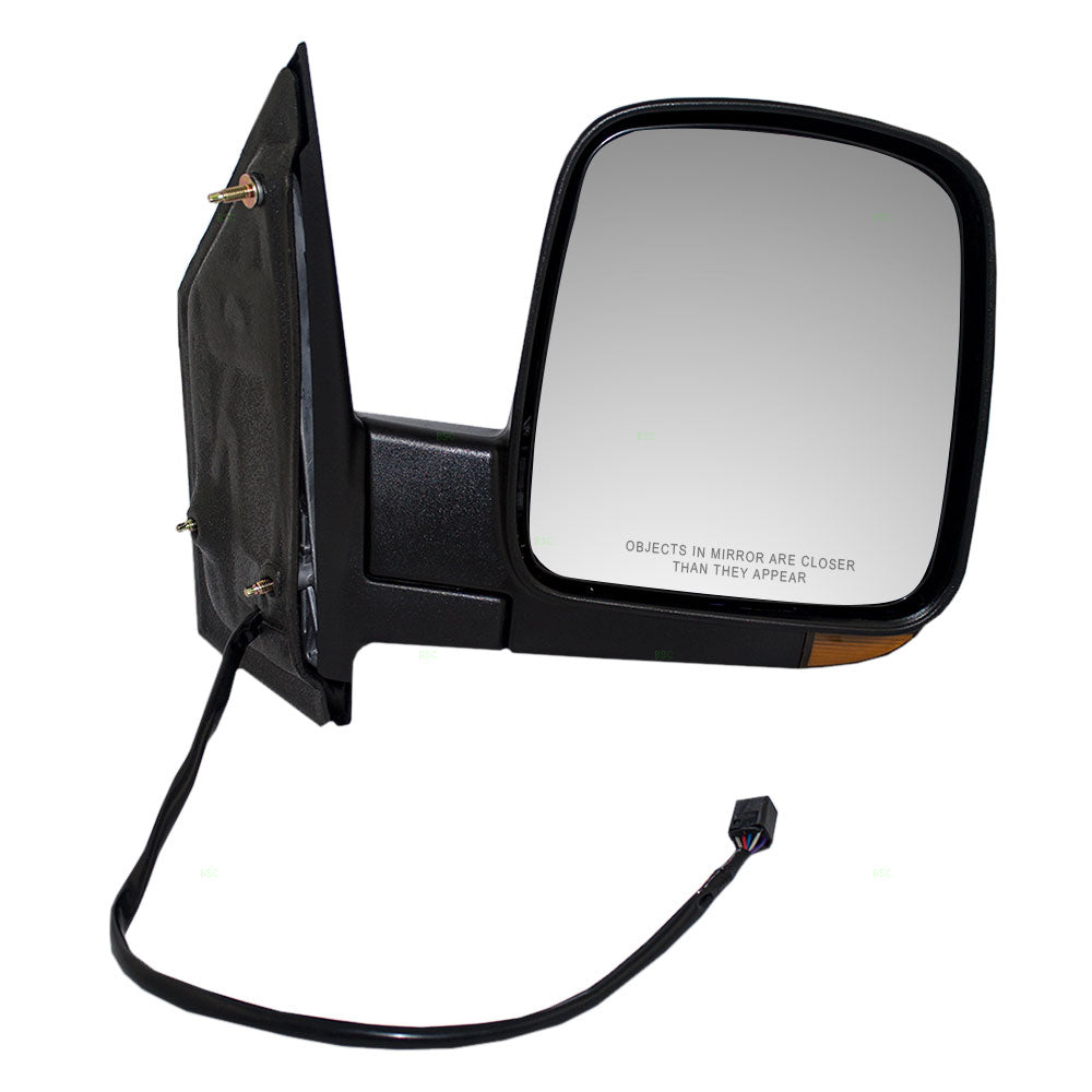 Brock Replacement Passenger Power Side Door Mirror Heated Signal Compatible with 2003-2007 Express Savana Van 15937982