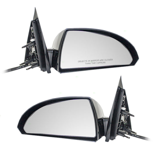 Brock Replacement Driver and Passenger Set Power Side Door Mirrors Heated Ready-to-Paint Base & Housing Compatible with 2006-2013 Impala