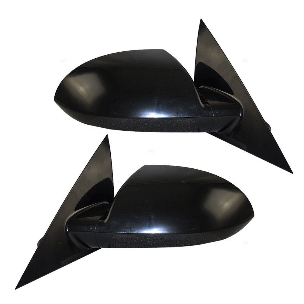 Brock Replacement Driver and Passenger Set Power Side Door Mirrors Heated Ready-to-Paint Base & Housing Compatible with 2006-2013 Impala