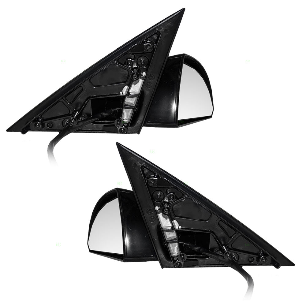 Brock Replacement Driver and Passenger Set Power Side Door Mirrors Heated Ready-to-Paint Base & Housing Compatible with 2006-2013 Impala