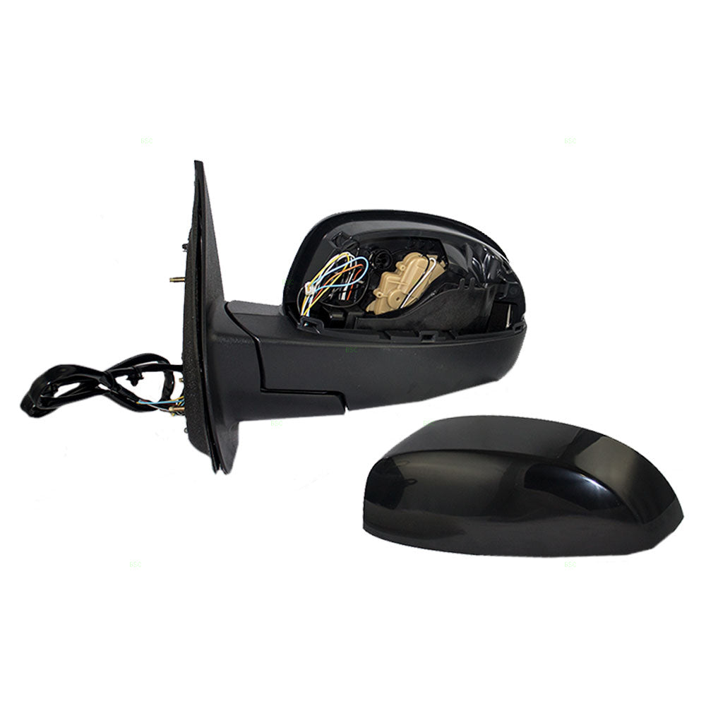 Brock Replacement Driver Power Folding Side Door Mirror Heated Compatible with 2007-2013 Silverado Sierra Pickup Truck