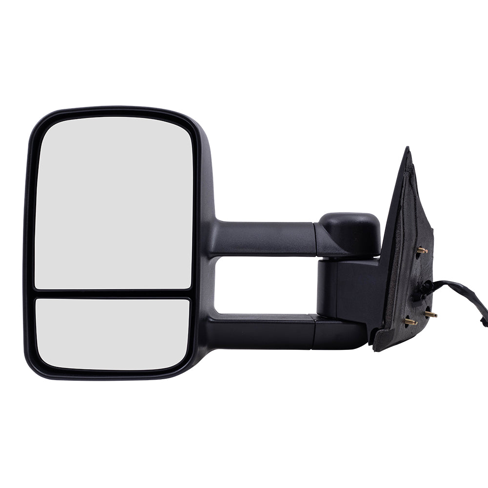 Brock Replacement Driver Telescopic Tow Power Performance Mirror Heated Compatible with 03-06 Silverado Sierra Avalanche Suburban Tahoe Yukon & XL