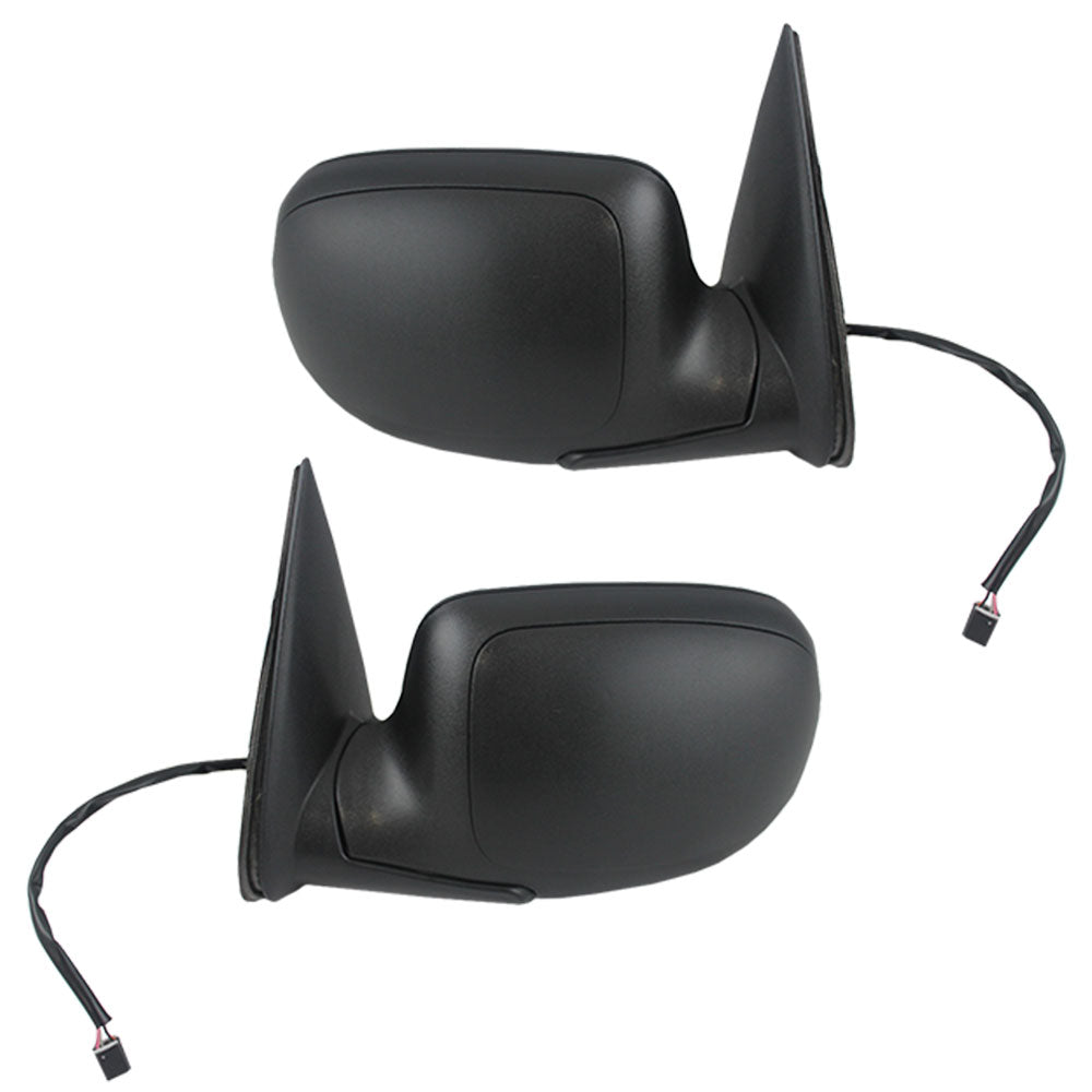 Brock Replacement Set Power Mirrors Heated Compatible with Silverado Sierra & C3 Pickup Suburban Escalade Yukon/XL Tahoe Avalanche