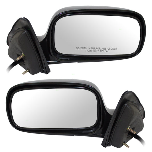Brock Replacement Driver and Passenger Set Power Side Door Mirrors Heated Compatible with 2006-2011 Lucerne 25822567 25822566