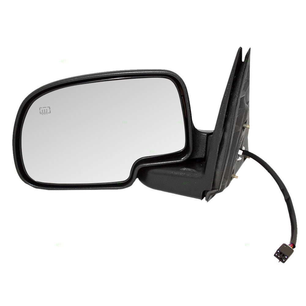 Power Mirror fits GMC Chevrolet Cadillac Pickup SUV Driver Side Heated Black Cap