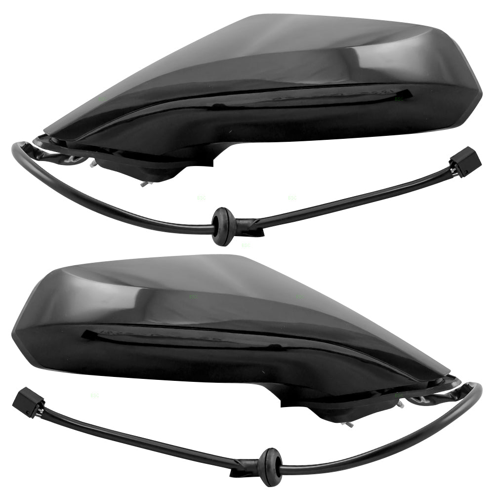 Brock Replacement Driver and Passenger Set Power Side Door Mirrors Heated Compatible with 2010-2015 Camaro 22762494 92247464