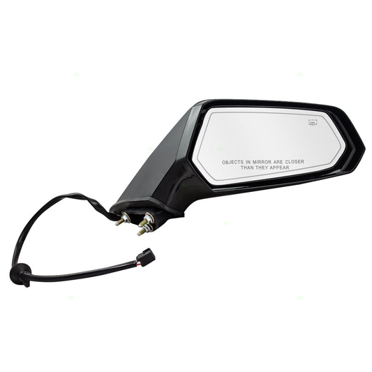 Brock Replacement Passenger Power Side Door Mirror Heated Compatible with 2010-2015 Camaro 92247464