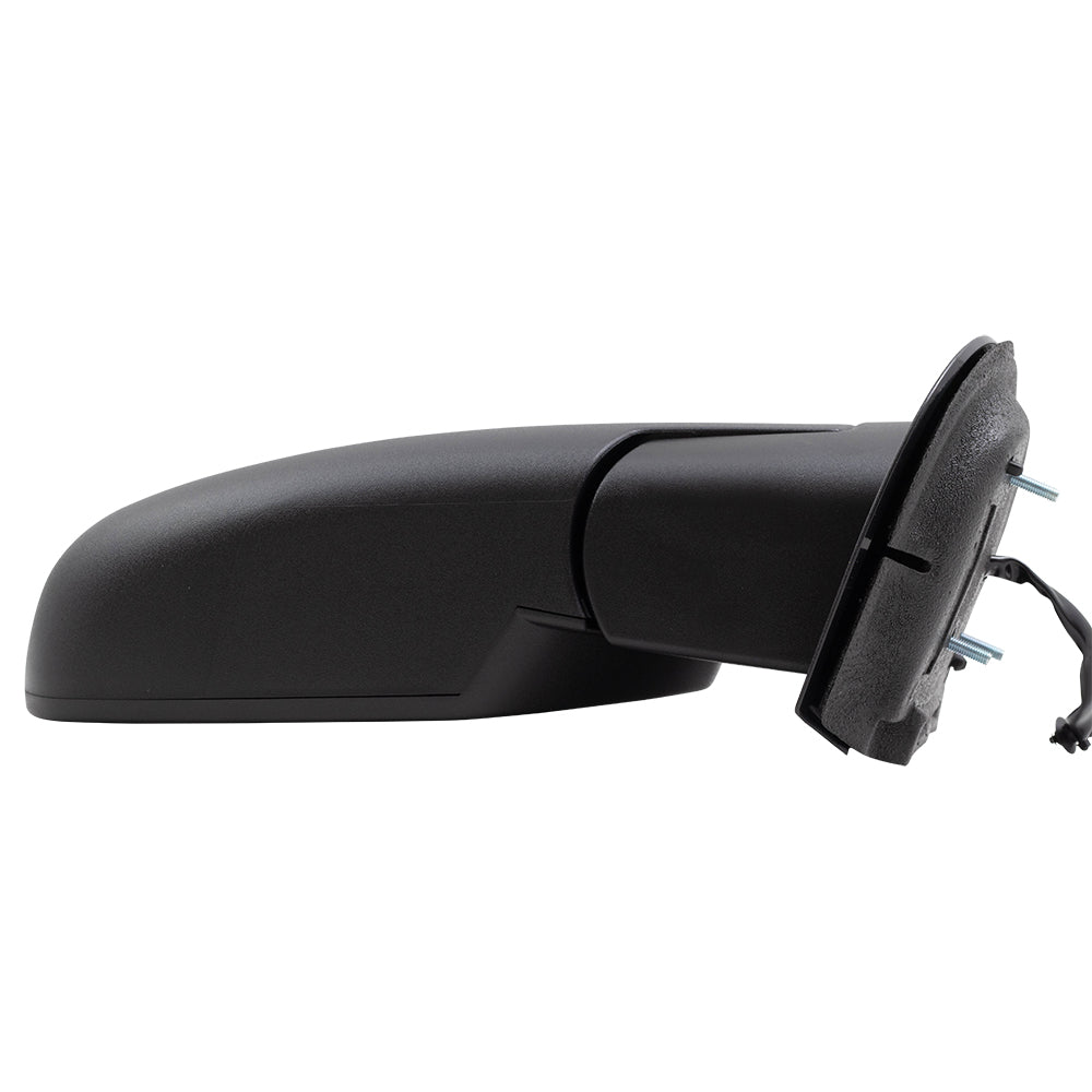 Brock Replacement Passenger Power Side Door Mirror Heated Textured Compatible with 07-13 Silverado Sierra Avalanche Pickup Truck