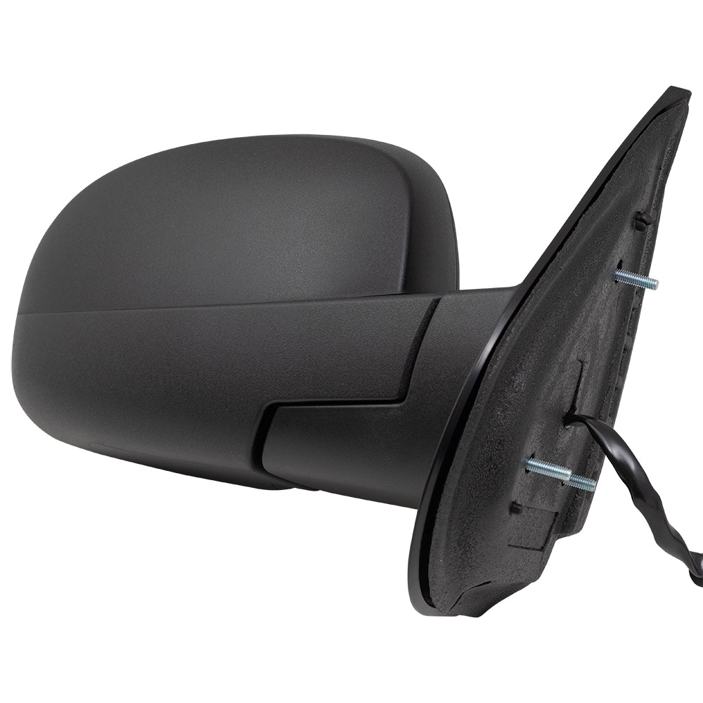 Brock Replacement Passenger Power Side Door Mirror Heated Textured Compatible with 07-13 Silverado Sierra Avalanche Pickup Truck