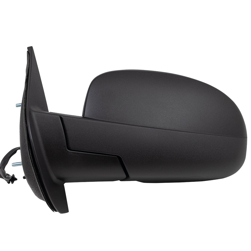 Brock Replacement Driver Power Side Door Mirror Heated Textured Compatible with 07-13 Silverado Sierra Avalanche Pickup Truck