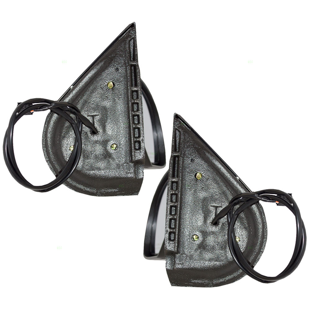 Brock Replacement Set Power Side Door Mirrors Heated w/ Covers Compatible with 2007-2013 Silverado Sierra Avalanche Pickup Escalade ESV