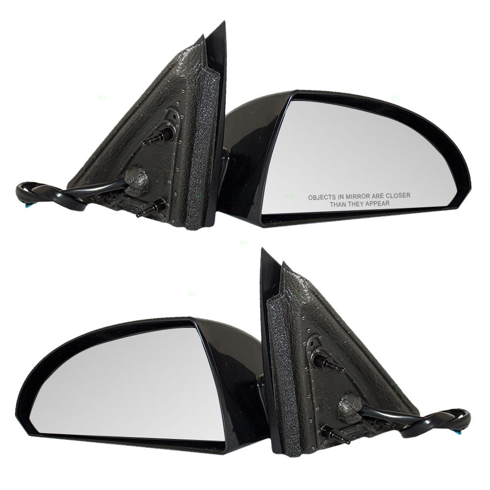 Brock Replacement Driver and Passenger Set Power Side Door Mirrors Heated Textured Base Compatible with 06-13 Impala & 14-16 Impala Limited