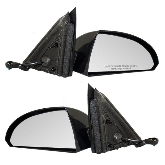 Brock Replacement Driver and Passenger Set Power Side Door Mirrors Heated Textured Base Compatible with 06-13 Impala & 14-16 Impala Limited